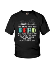 The More That You Read The More Things You Know Youth T-Shirt tile