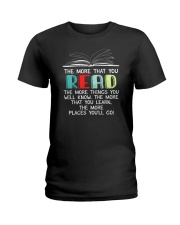 The More That You Read The More Things You Know Ladies T-Shirt tile