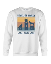 Level Of Crazy Axolotl Crewneck Sweatshirt tile