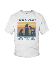 Level Of Crazy Axolotl Youth T-Shirt tile