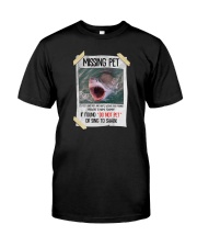 Missing Pet Shark Classic T-Shirt front