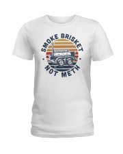 Smoke Brisket Not Meth Ladies T-Shirt tile