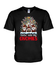 Chillin's With My Gnomies V-Neck T-Shirt tile