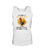 I'm Going To Let God Fix It Chicken Unisex Tank tile