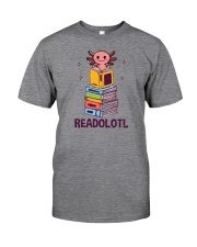 Readolotl Axolotl Reading Book Classic T-Shirt front