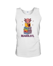 Readolotl Axolotl Reading Book Unisex Tank tile