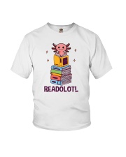 Readolotl Axolotl Reading Book Youth T-Shirt tile