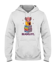 Readolotl Axolotl Reading Book Hooded Sweatshirt tile