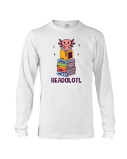 Readolotl Axolotl Reading Book Long Sleeve Tee tile
