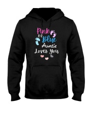 Pink Or Blue Auntie Loves You Hooded Sweatshirt tile