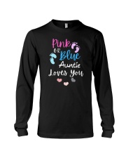 Pink Or Blue Auntie Loves You Long Sleeve Tee tile