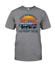 Easily Distracted By Old Pickup Trucks Classic T-Shirt front