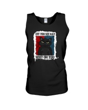 Eff You See Kay Why Oh You Black Cat Unisex Tank tile