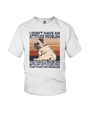 I Don't Have An Attitude Problem Pug Youth T-Shirt tile
