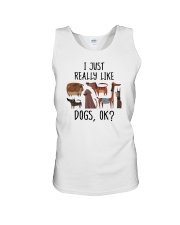 I Just Really Like Dogs, Ok Unisex Tank tile