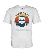 Bearded Funcle V-Neck T-Shirt tile