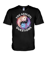 You Axolotl Questions V-Neck T-Shirt tile