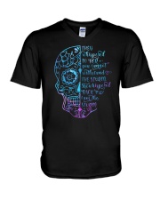 They Whispered To Her Skull V-Neck T-Shirt tile