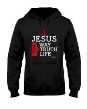 Jesus The Way The Truth The Life Hooded Sweatshirt tile
