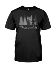Bassquatch Bigfoot Fishing Classic T-Shirt front
