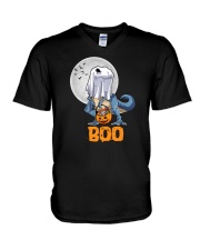 Boo T-Rex V-Neck T-Shirt tile