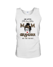God Gifted Me Two Titles Mom And Grandma Unisex Tank tile