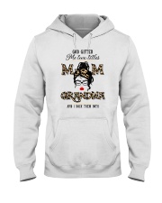 God Gifted Me Two Titles Mom And Grandma Hooded Sweatshirt tile