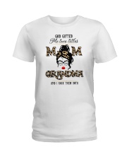 God Gifted Me Two Titles Mom And Grandma Ladies T-Shirt tile