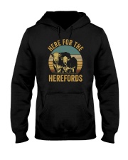 Here For The Herefords Hooded Sweatshirt tile