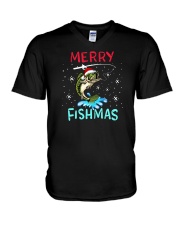 Merry Fishmas V-Neck T-Shirt tile