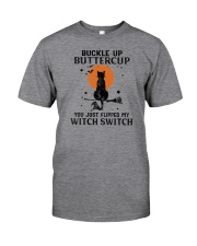 Buckle Up Butter Cup Cat Halloween Classic T-Shirt front