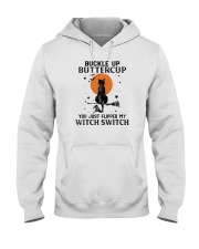 Buckle Up Butter Cup Cat Halloween Hooded Sweatshirt tile