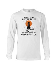 Buckle Up Butter Cup Cat Halloween Long Sleeve Tee tile