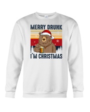 Merry Drunk I'm Christmas Bear Beer Crewneck Sweatshirt tile
