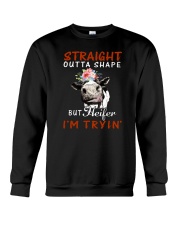 Straight Outta Shape But Heifer I'm Tryin Crewneck Sweatshirt tile