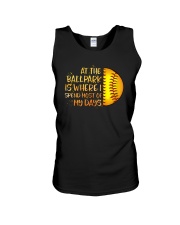 At The Ballpark Is Where I Spend Most Of My Days Unisex Tank tile