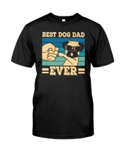 Best Dog Dad Ever Pug Lovers Classic T-Shirt front