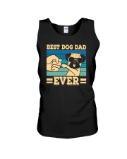 Best Dog Dad Ever Pug Lovers Unisex Tank tile