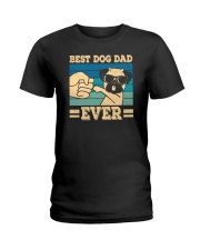 Best Dog Dad Ever Pug Lovers Ladies T-Shirt tile