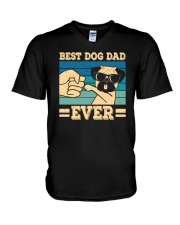 Best Dog Dad Ever Pug Lovers V-Neck T-Shirt tile