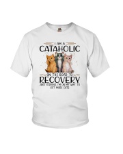 I Am A Cataholic On The Road To Recovery Youth T-Shirt tile
