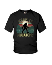 Keep It Squatchy Bigfoot Youth T-Shirt tile