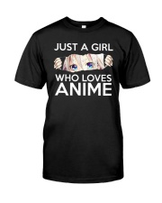 Just A Girl Who Loves Anime Classic T-Shirt front