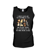 I Might Look Like I'm Listening To You Dogs Unisex Tank tile