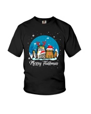 Merry Fluffmas Cat Youth T-Shirt tile