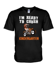I'm Ready To Crush Kindergarten Dirt Bike V-Neck T-Shirt tile