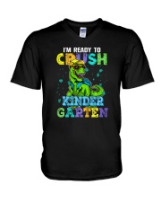 I'm Ready To Crush Kindergarten T-Rex V-Neck T-Shirt tile