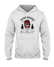 DEAD INSIDE BUT JOLLY AF Hooded Sweatshirt tile