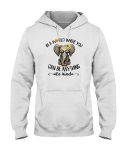In A World Where You Can Be Anything Be Kind Hooded Sweatshirt tile