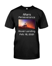 Mars Perseverance Rover Landing Feb 18 2021 Classic T-Shirt front
